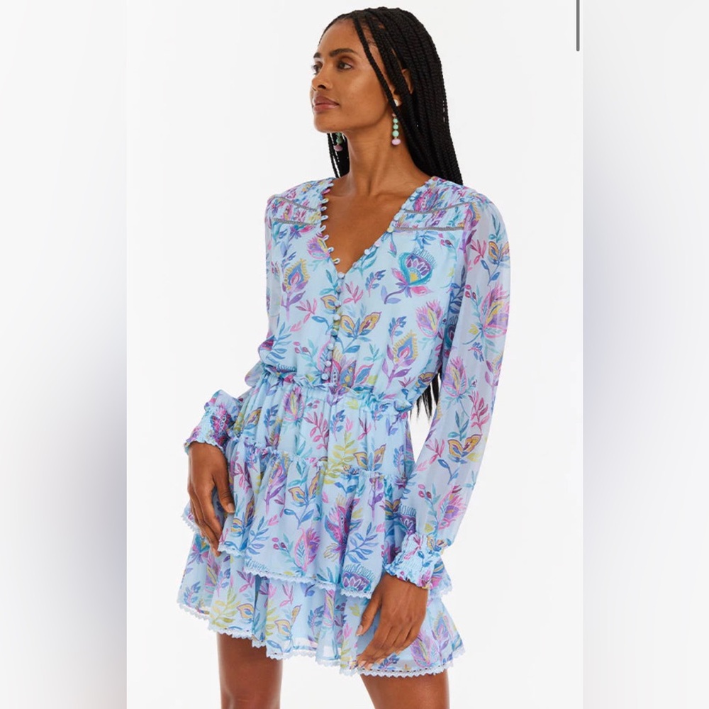 ALLISON Brooke Dress - Bohemian Floral- Lt. Blue